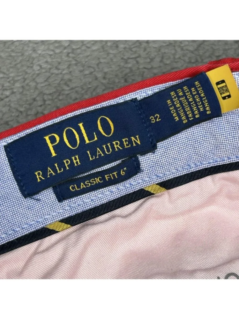 Polo Ralph Lauren Shorts Mens 32 Red Chino Classic Pony Logo Stretch 6 Inseam - Picture 3 of 10